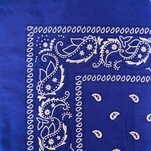 Royal Blue Western Southwestern Cotton Bandana Scarf